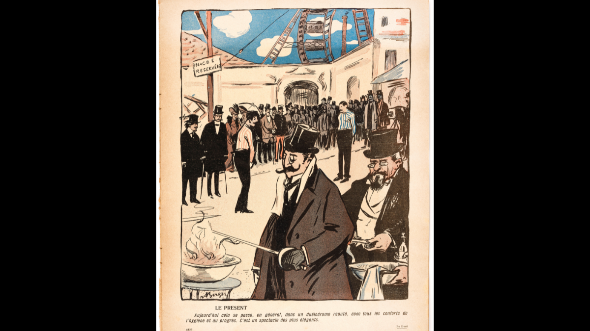 "L’Assiette au Beurre" n° 304 (26/01/1907) : le duélodrome, 1907 Coll. part. V. Mouraret