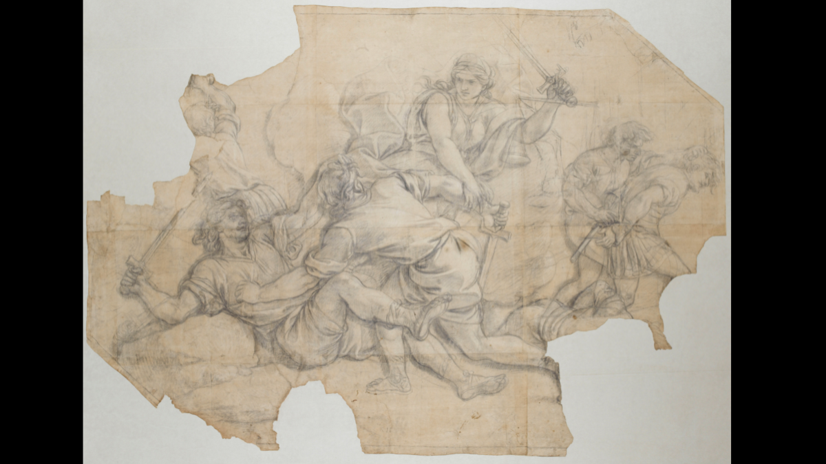 Charles Le Brun (1619-1690), "La Fureur des duels arrestée", vers 1674-1689, France, Paris, musée du Louvre, département des Arts Graphiques