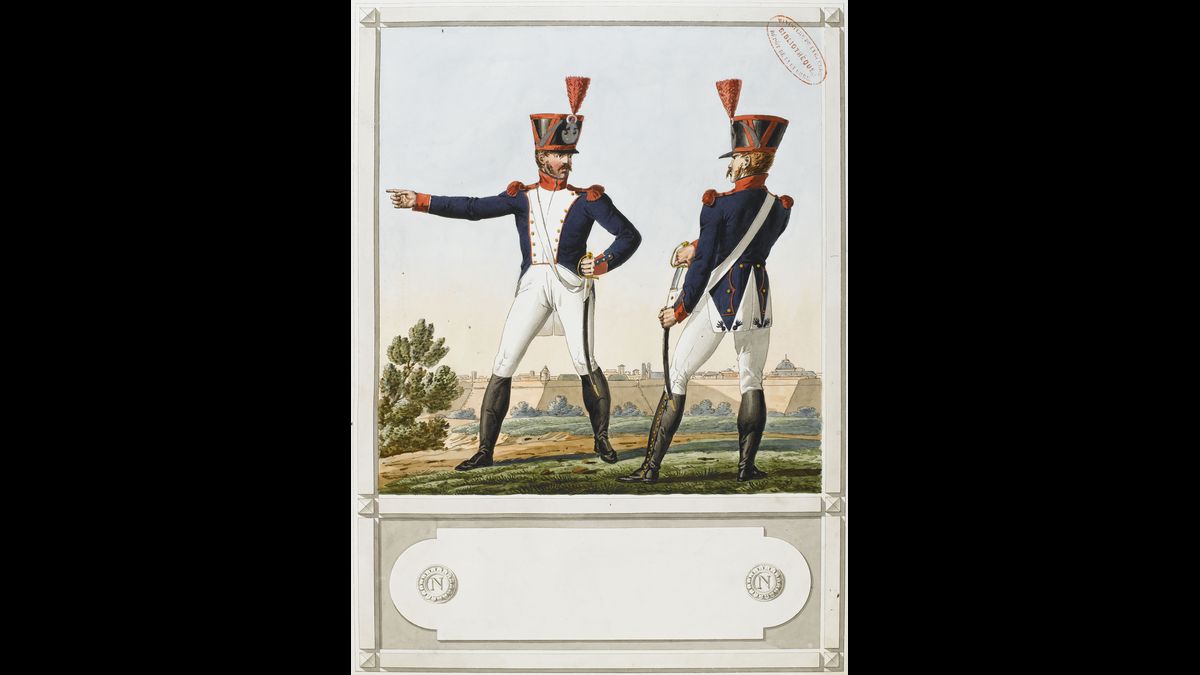 Infanterie de ligne, grenadiers d’après Bardin Etienne-Alexandre (1774-1840), atelier de Carle Vernet (C) Paris - Musée de l'Armée, Dist. RMN-Grand Palais / Pascal Segrette