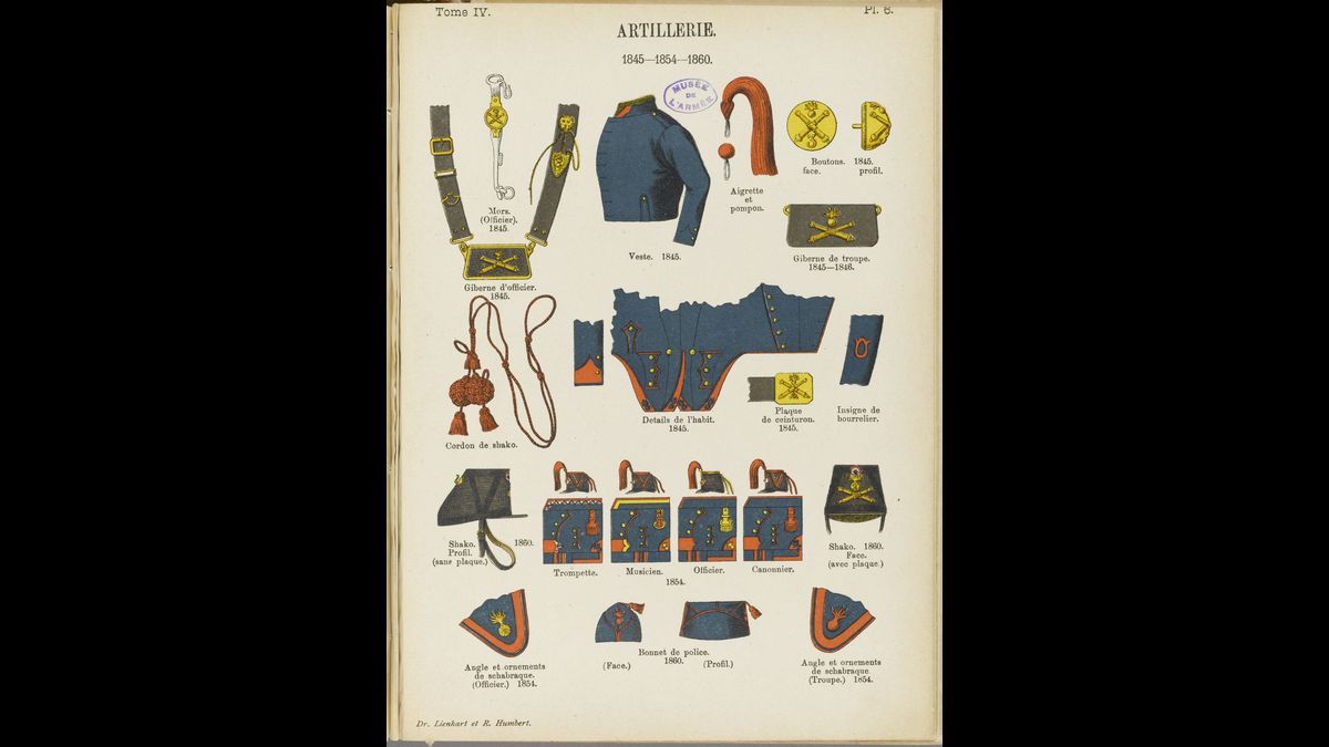 Les uniformes de l'armée française depuis 1690 jusqu'a nos jours (C) Paris - Musée de l'Armée, Dist. RMN-Grand Palais / Emilie Cambier