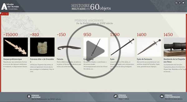 Découvrez la timeline de l'Histoire militaire en 60 objets