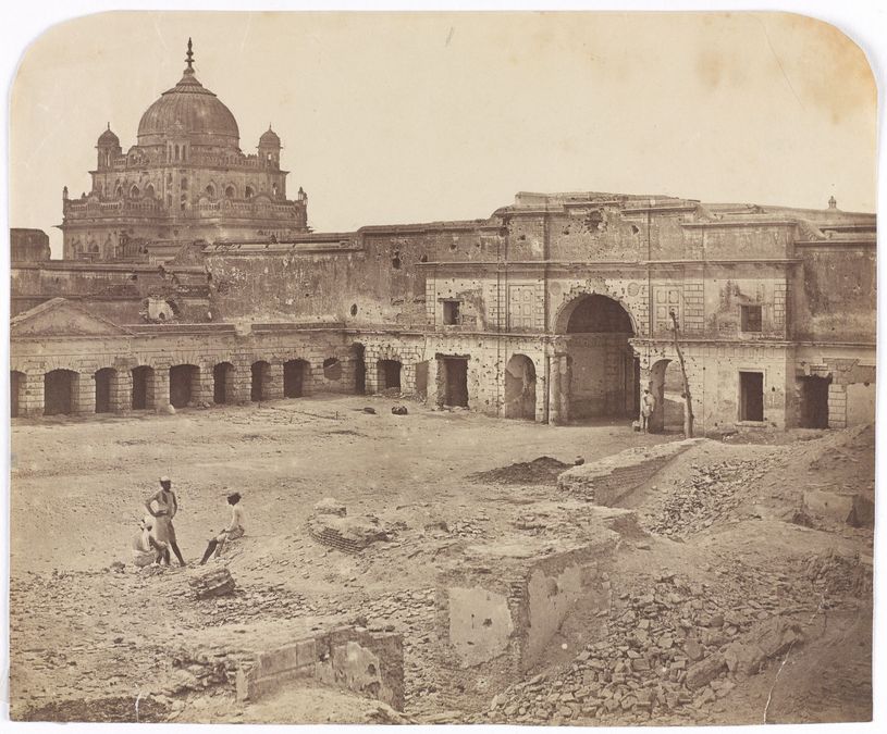 "The place in which General Neil was killed in the Chinese Bazaar, Lucknow" par Felice Beato, 1858
(c) Courtesy of the Council of the National Army Museum, London