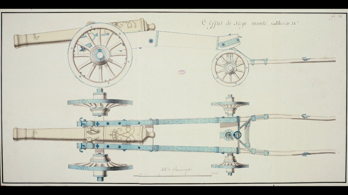 Affût de Siège monté calibre de 24 (C) Paris - Musée de l'Armée, Dist. RMN-Grand Palais / image musée de l'Armée