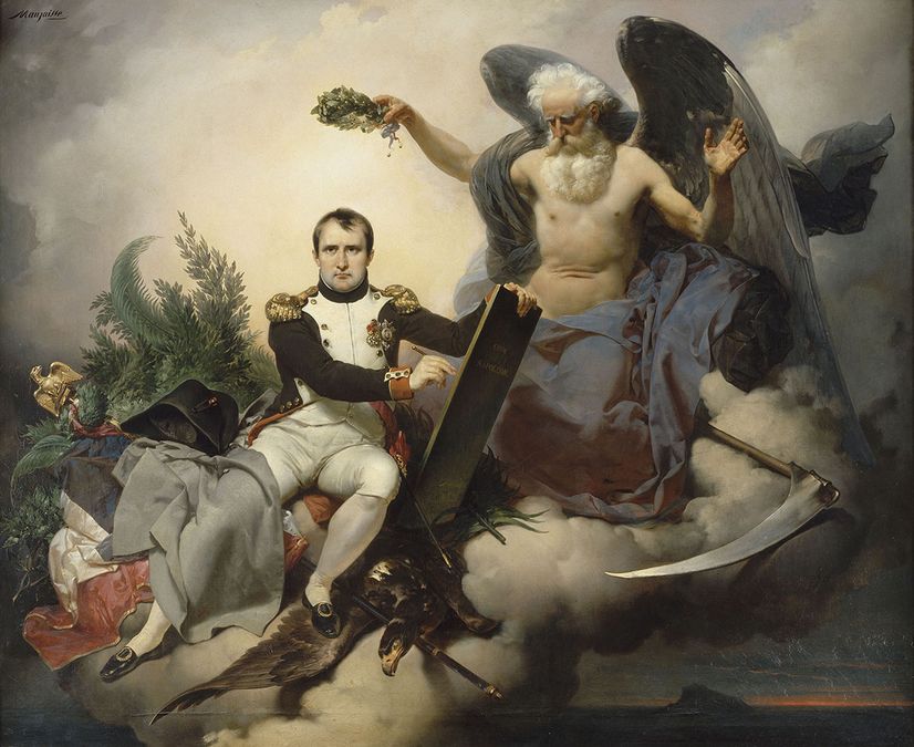 Jean-Baptiste Mauzaisse, Napoléon. Allégorie, 1833 © RMN-Grand Palais, musée des châteaux de Malmaison et de Bois-Préau / Daniel Arnaudet