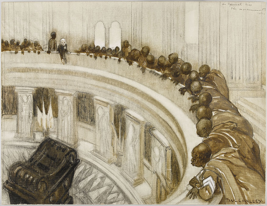 Paul Louis Lavalley, Visit of the Senegalese Troops to Napoleon's Tomb, on 16 July 1913 ©Paris, musée de l’Armée, Dist. RMN-Grand Palais/ Emilie Cambier