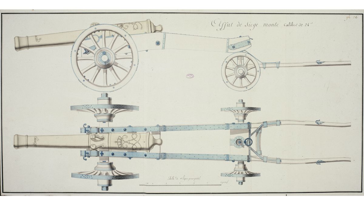 Affût de Siège monté calibre de 24 (C) Paris - Musée de l'Armée, Dist. RMN-Grand Palais / image musée de l'Armée