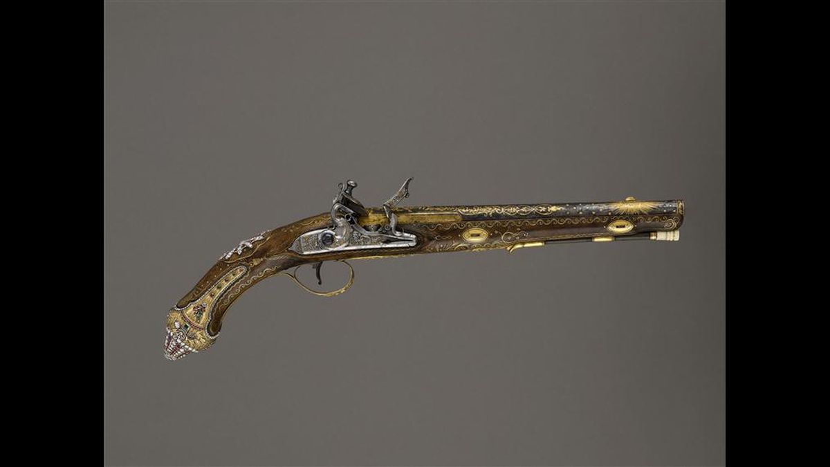 Pistolet à silex commandé par Napoléon Ier pour être offert au chérif du Maroc, 1804, Paris, musée de l'Armée © Paris - Musée de l'Armée, Dist. RMN-Grand Palais / Pascal Segrette