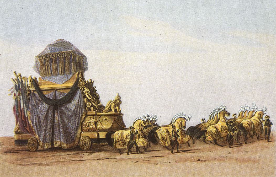Victor Jean Vincent Adam, Le char funèbre de Napoléon, 15 décembre 1840 © Paris - Musée de l'Armée, Dist. RMN-Grand Palais / image musée de l’Armée